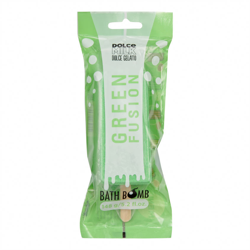 DOLCE MILK Bath bomb ice cream GREEN FUSION, 148 g