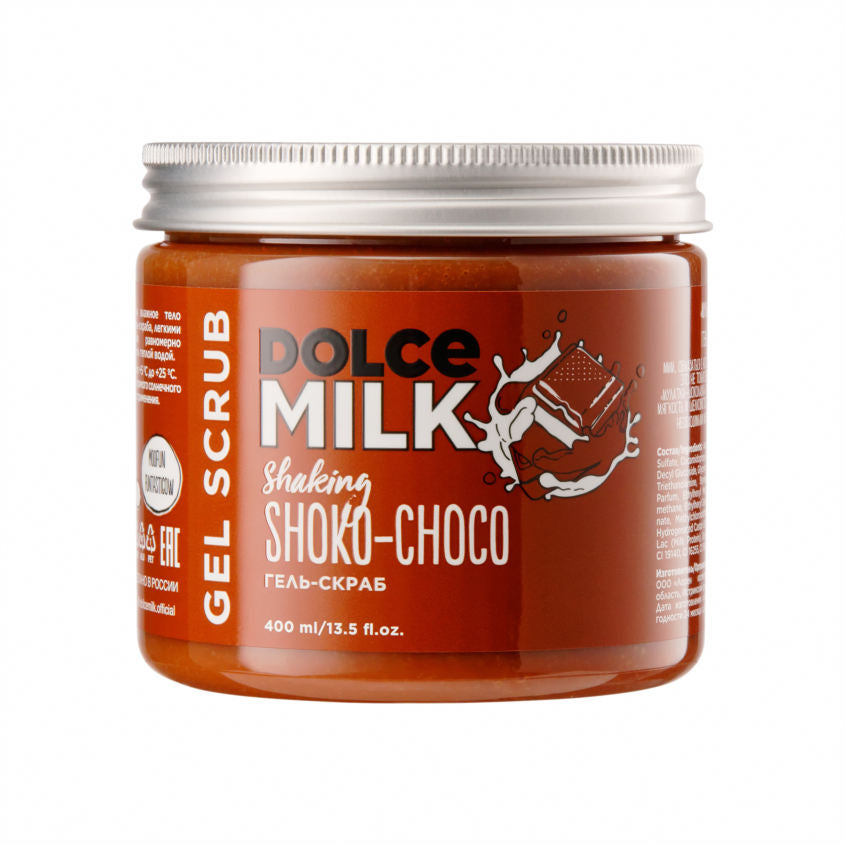 DOLCE MILK دولسي ميلك شاور جل سكراب "شيكينغ شوكو-تشوكو"، 400 مل