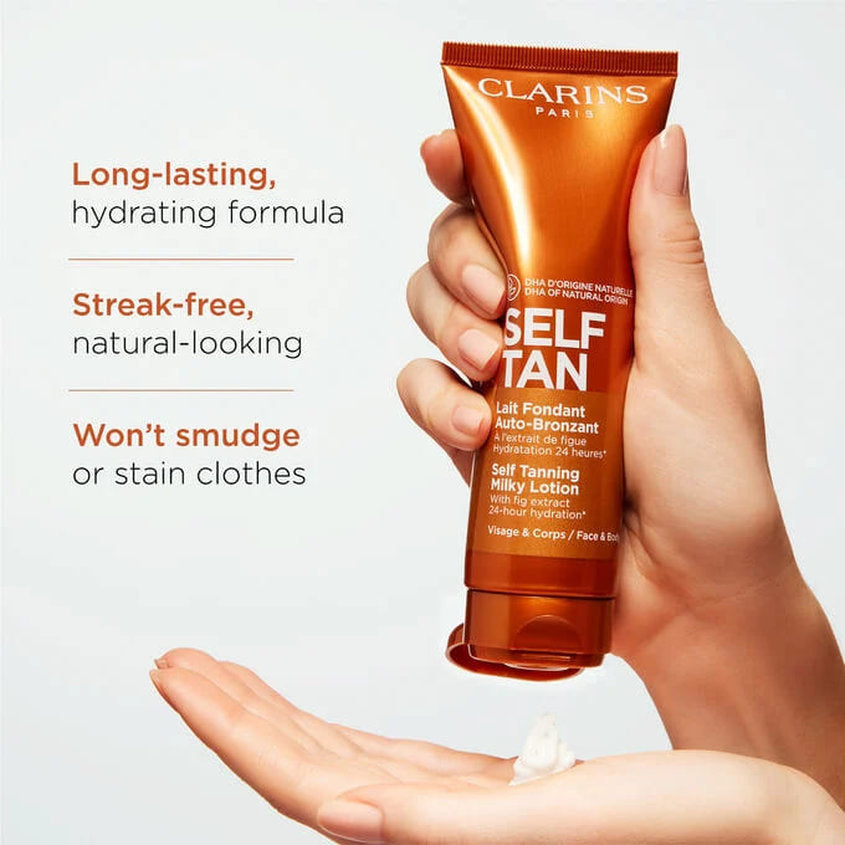 CLARINS لوشن الحليب للتسمير الذاتي – توصيل مجاني