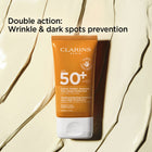 CLARINS واقي شمسي للوجه يحمي الشباب بحماية عالية جدًا SPF50+ – صورة 7