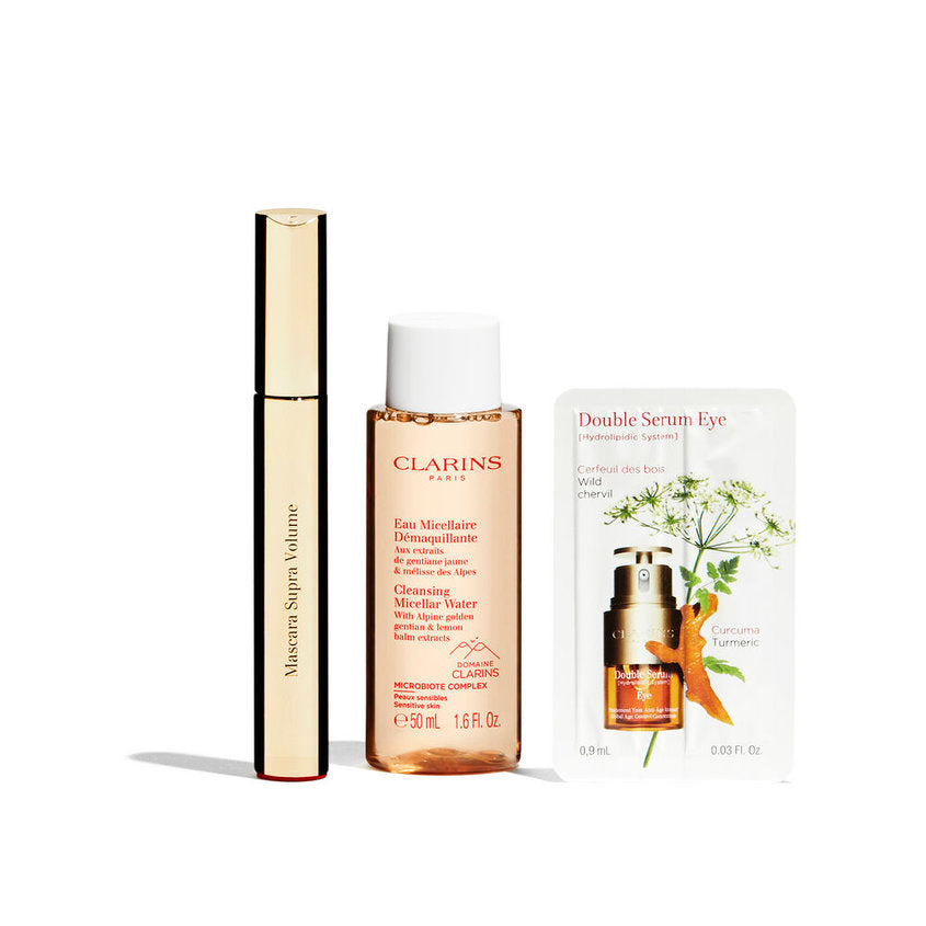 CLARINS SUPRA VOLUME SET (MASCARA + MICELLAR WATER 50 ML) – buy online