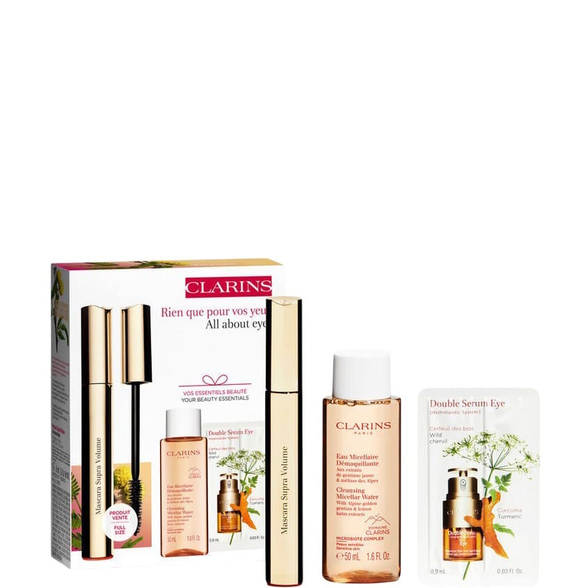 CLARINS SUPRA VOLUME SET (MASCARA + MICELLAR WATER 50 ML) – online store