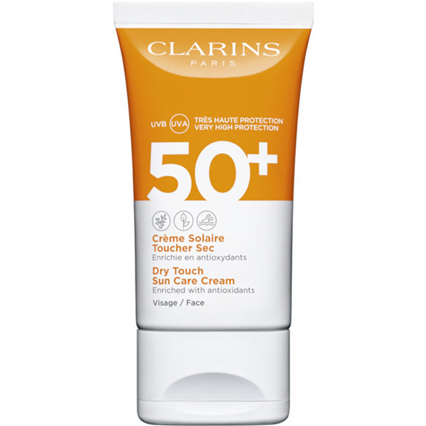 CLARINS SPF 50+ CREME SOLAIRE TOUCHER SEC VISAGE 50ML