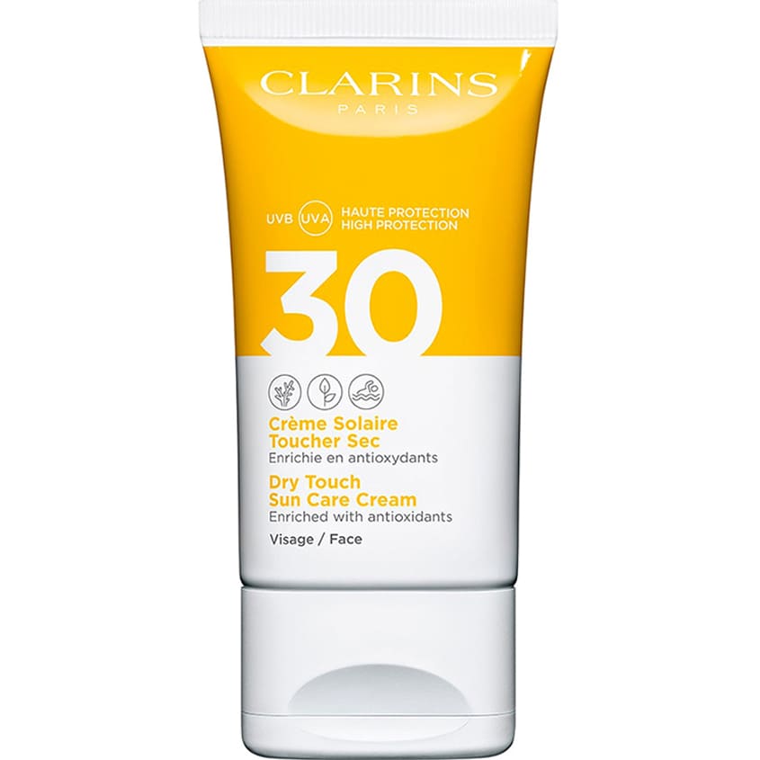 CLARINS كريم واقي من الشمس للوجه SPF 30 Crème Solaire Toucher Sec Visage