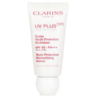 CLARINS واقي الشمس المرطب برائحة الورد بعامل حماية من الشمس 50 ومضاد للتلوث من الأشعة فوق البنفسجية