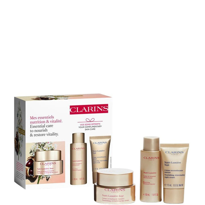 SET(NUTRI-LUMIERE DAY CREAM 50ML+NUTRI-LUMIERE RENEWING TREATMENT ESSENCE 50 ML+NIGHT CREAM 15ML)