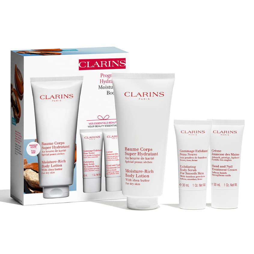 SET(BODY LOTION 200ML+BODY SCRUB FOR SMOOTH SKIN 30ML+HAND AND NAIL TREATMENT CREAM 30ML)