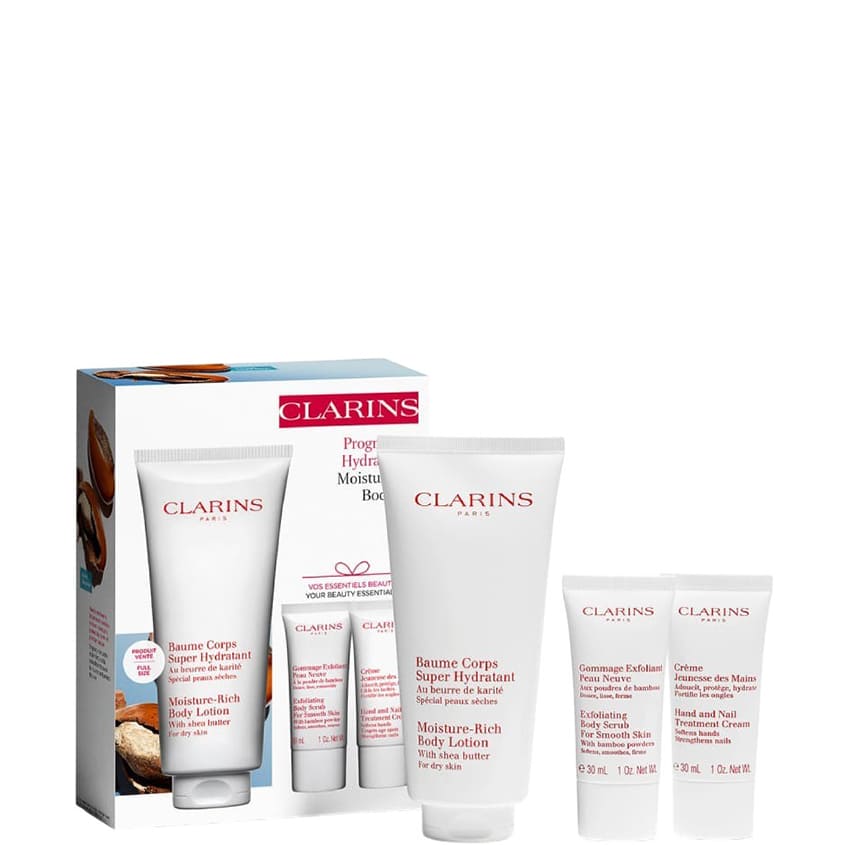 CLARINS مجموعة ترطيب الجسم من برنامج الترطيب
