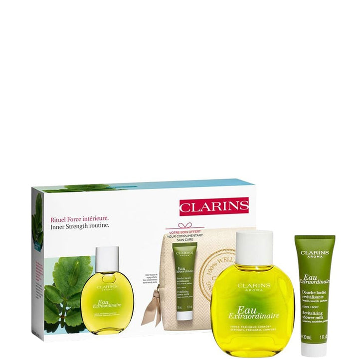 SET(TREATMENT FRAGRANCE EAU EXTRAORDINAIRE 100ML+MILK SHOWER 30ML+EMPTY PURSE AROMA 100% WELL BEING)