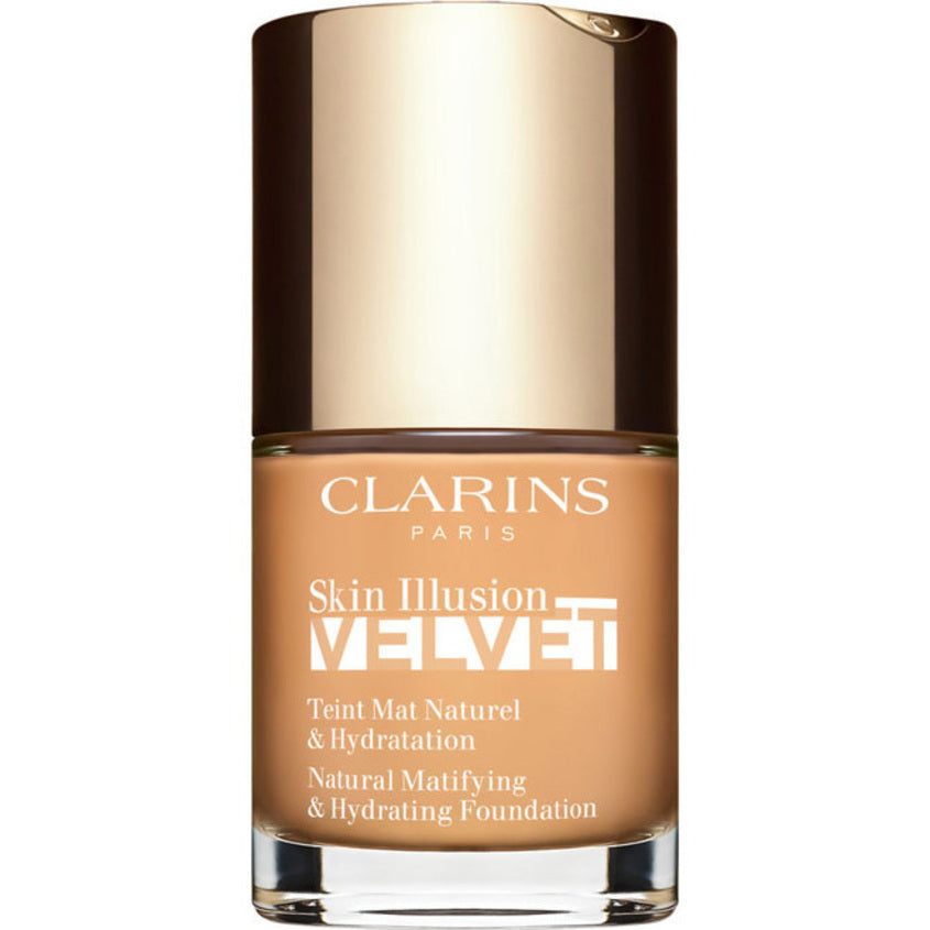 CLARINS كريم أساس Skin Illusion Velvet غير لامع ومرطب – توصيل مجاني
