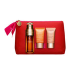 CLARINS مجموعة المصل المزدوج ومجموعة شد البشرة الإضافي – توصيل مجاني