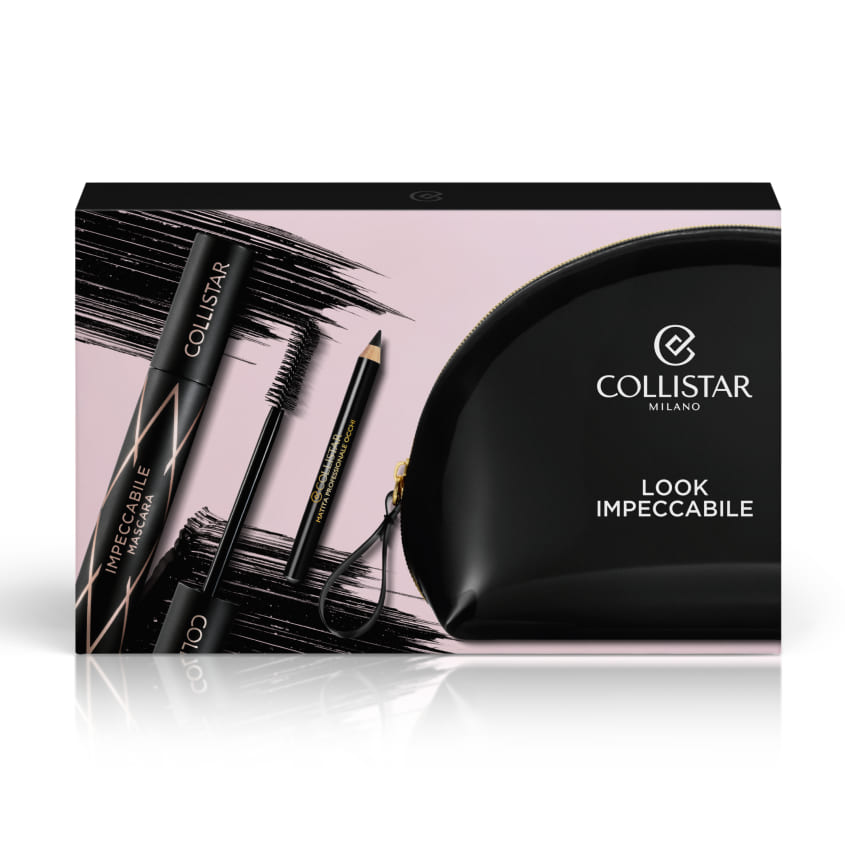 COLLISTAR كوليستار: نابور لوك إمبيكابيل، أسود، 14 مل + أسود، 0.8 جرام + حقيبة مستحضرات تجميل – متجر إلكتروني