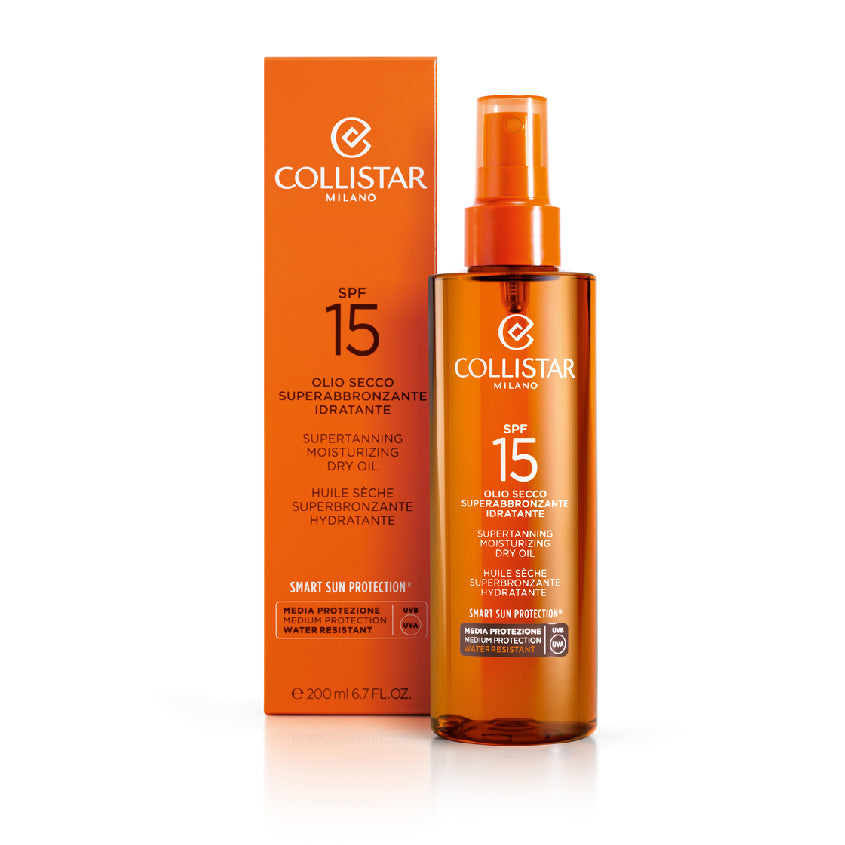 COLLISTAR SUPERTANNING MOISTURIZING DRY OIL SPF 15 200ML – buy online