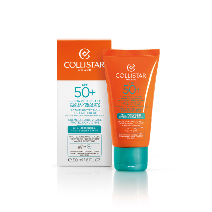 COLLISTAR HYPER-SENSITIVE SKINS ACTIVE PROTECTION SUN FACE CREAM SPF50+ 50 ML – buy online