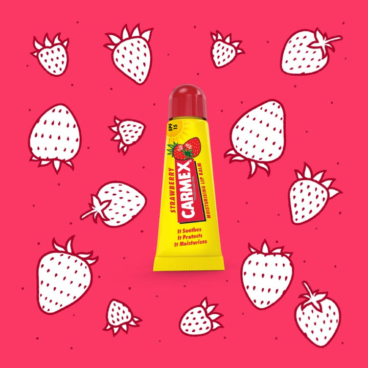 Carmex Strawberry Lip Balm Tube 10g