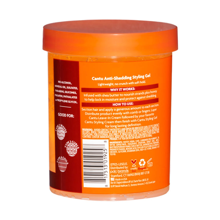 CANTU ANTI-SHEDDING STYLING GEL WITH HONEY 524 G