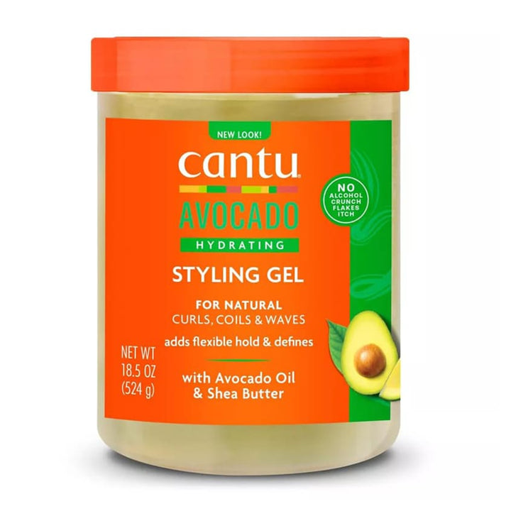 CANTU AVOCADO HYDRATING GEL ALCOHOL FREE 524 G