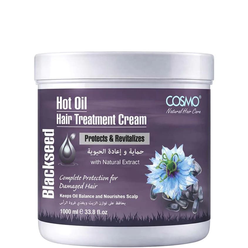 COSMO HOT OIL HAIR TREATMENT CREAM BLACK SEED 1000ML