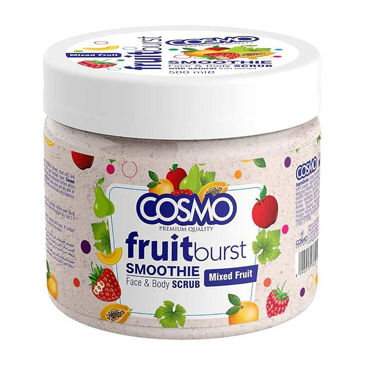 Body scrubs and peels COSMO MIXED FRUIT FRUITBURST FACE AND BODY SCRUB 500ML
