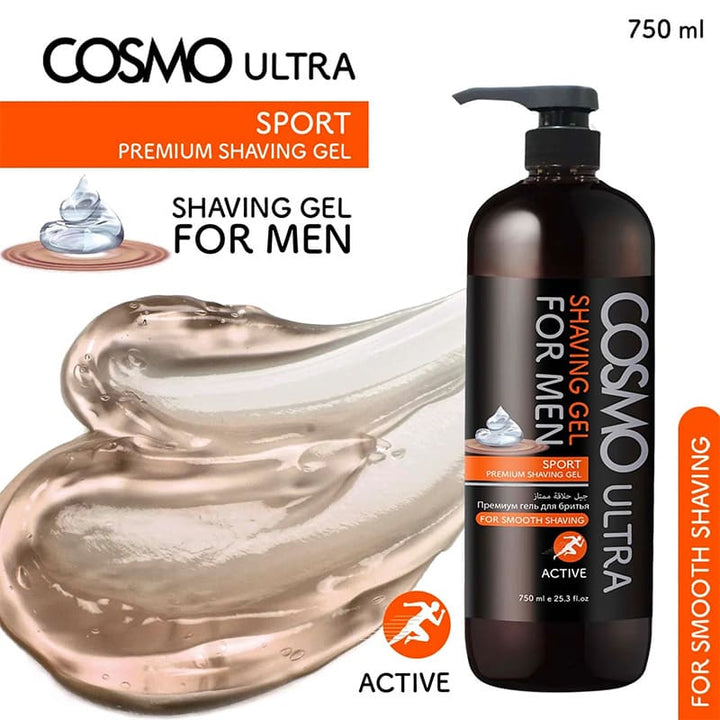 COSMO  ULTRA COSMO  SPORT ACTIVE SHAVING GEL 750ML  