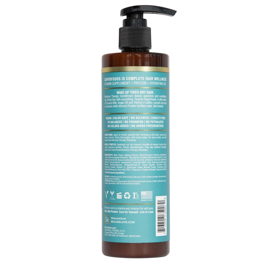 BE CARE LOVE SUPERFOODS MOISTURE THERAPY CONDITIONER 355ML – online store