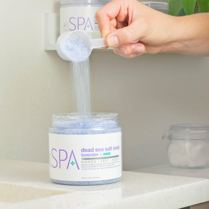 BE CARE LOVE DEAD SEA SALT SOAK LAVENDER + MINT 454G – free delivery