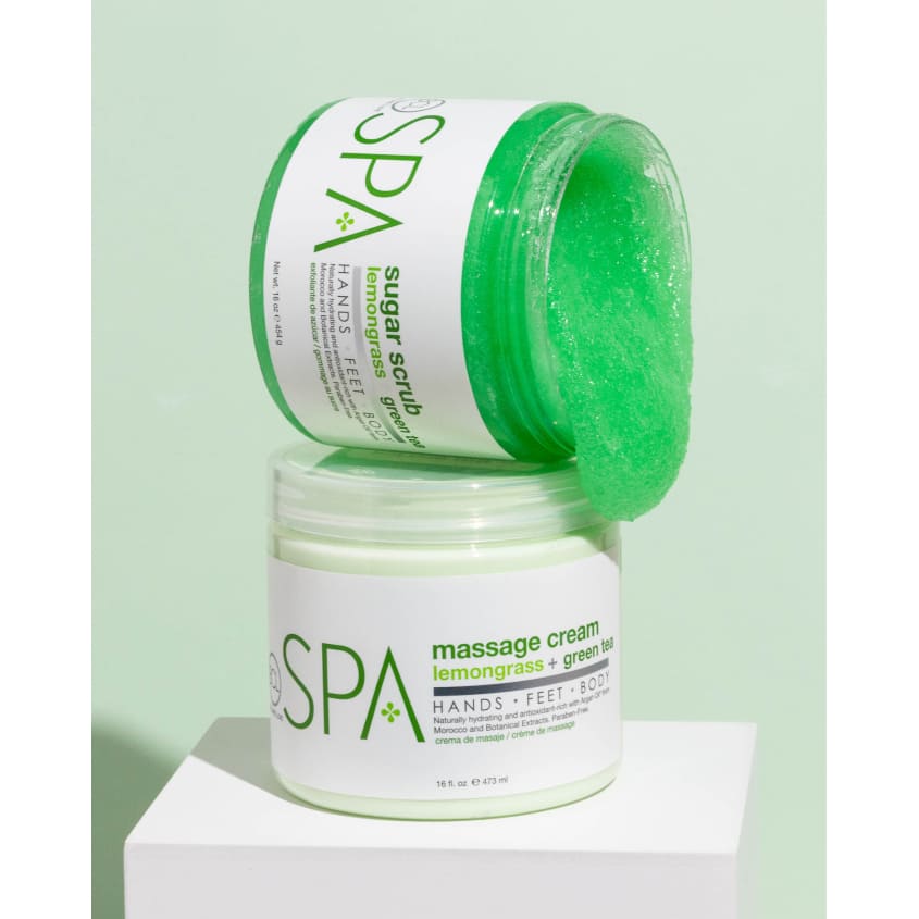 SUGAR SCRUB LEMONGRASS + GREEN TEA 454G