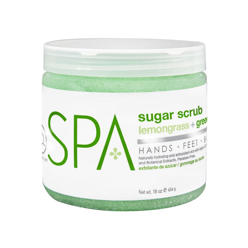 SUGAR SCRUB LEMONGRASS + GREEN TEA 454G