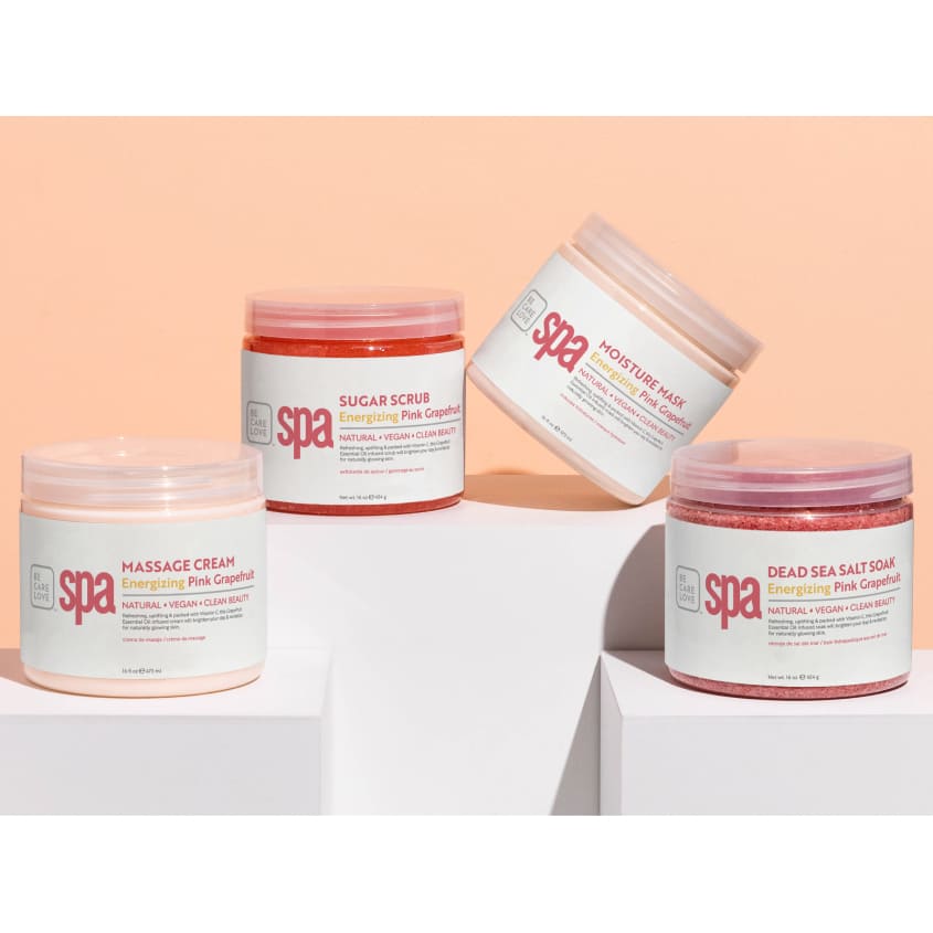 مقشر اليدين والقدمين والجسم بالجريب فروت الوردي