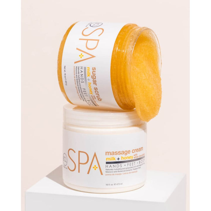 MASSAGE CREAM MILK + HONEY WITH WHITE CHOCOLATE 473ML