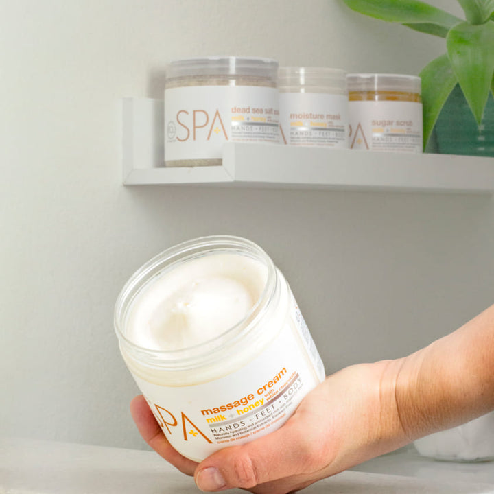 MASSAGE CREAM MILK + HONEY WITH WHITE CHOCOLATE 473ML