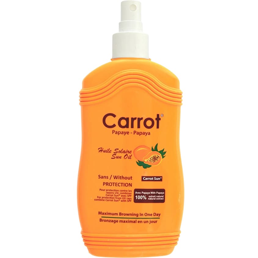CARROT SUN PAPAYA SUN BOTTLE SPRAY TANING OIL, 200ML