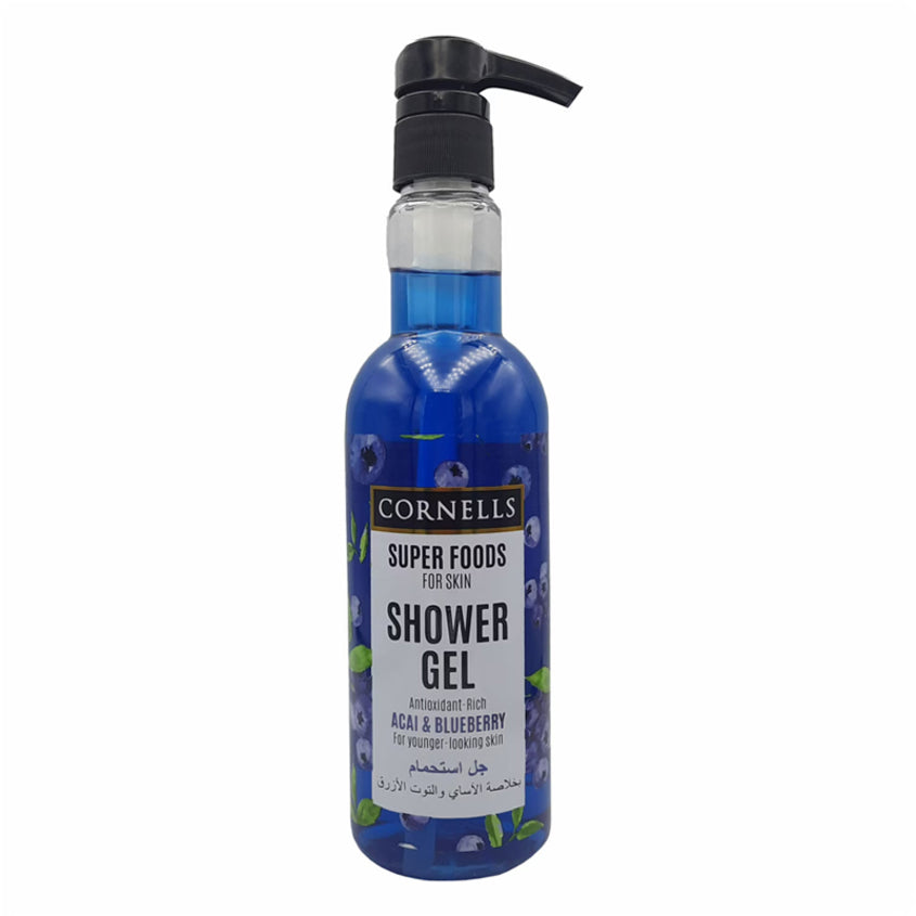 CORNELLS ACAI & BLUE BERRY SHOWER GEL FOR SKIN  500ML