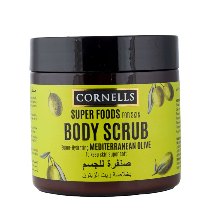CORNELLS MEDITERRANEAN OLIVE BODY SCRUB FOR SKIN 475ML