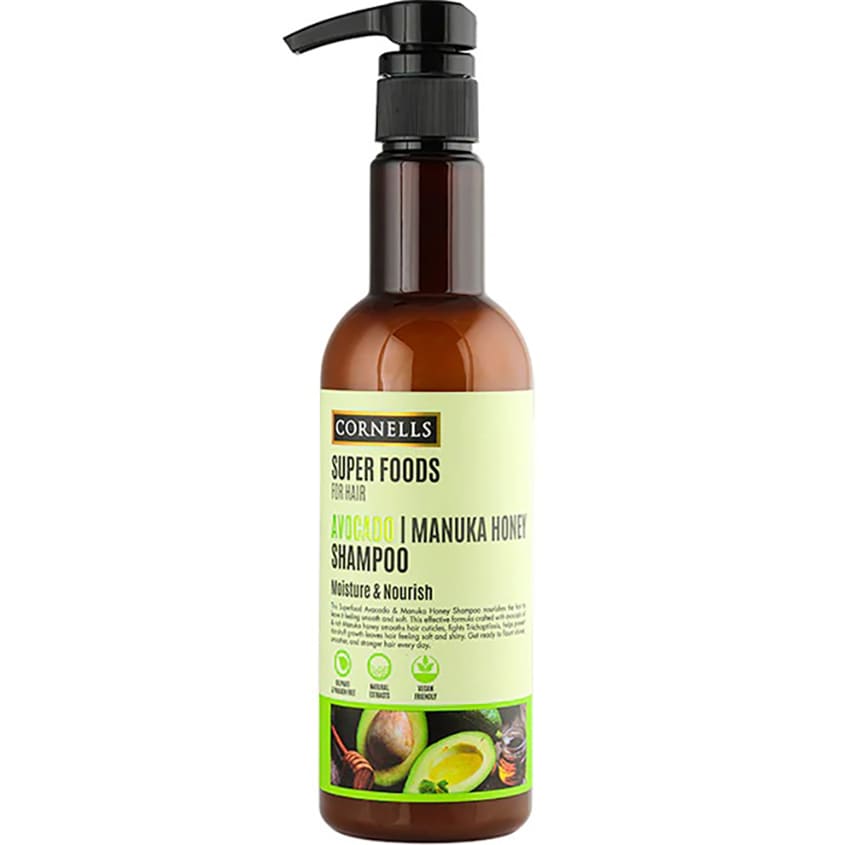 CORNELLS FOR HAIR AVOCADO MANUKA HONEY SHAMPOO 500ML