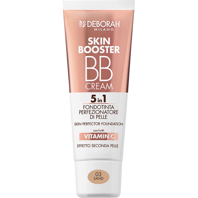 DEBORAH MILANO SKIN BOOSTER BB CREAM 5 IN 1 SKIN PERFECTOR FOUNDATION 03 - SAND 30ml – buy online