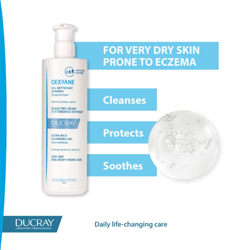 DUCRAY DEXYANE BODY CARE ULTRA-RICH CLEANSING GEL 400 ML – free delivery