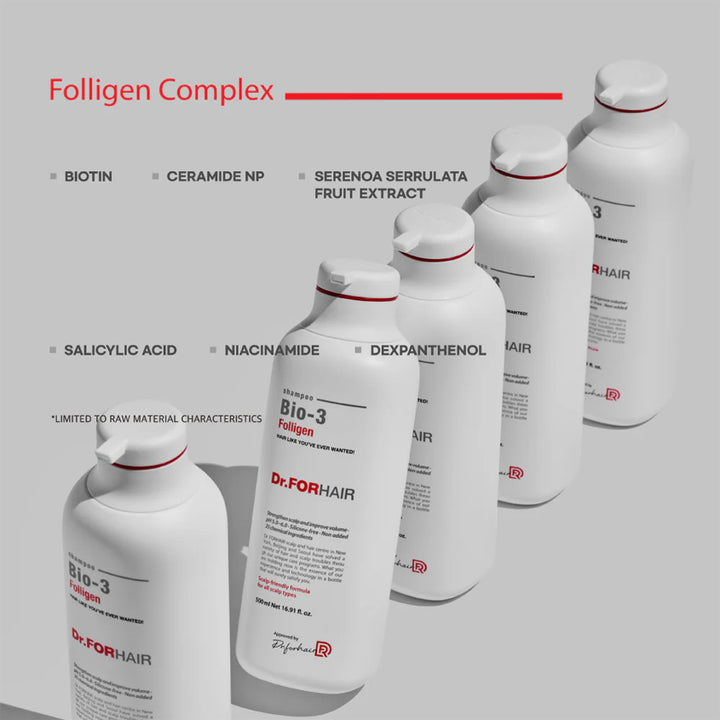 DRFORHAIR FOLLIGEN BIO 3 SHAMPOO 500ML