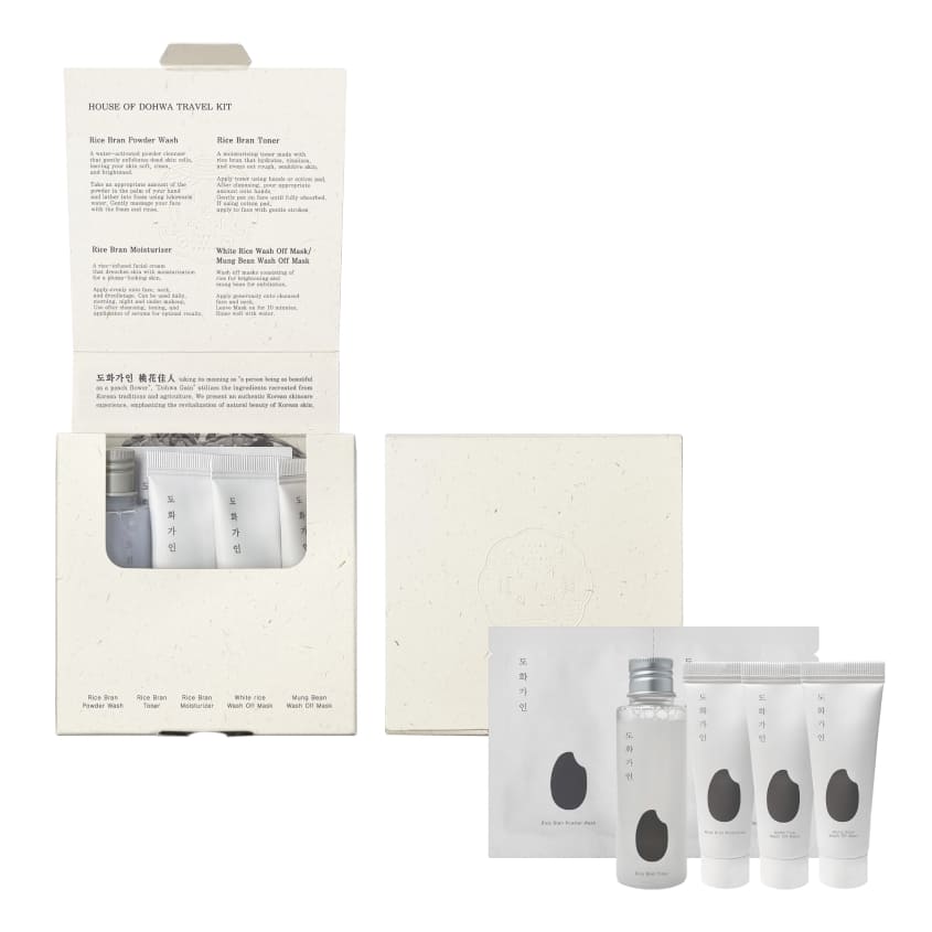HOUSE OF DOHWA TRAVEL KIT (WASH+TONER+MOIST.+RICE MASK+BEAN MASK) – photo 5