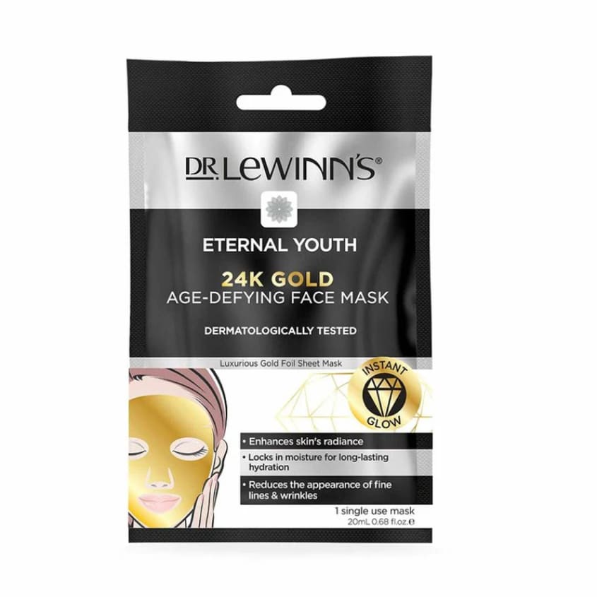 DR. LEWINNS ETERNAL YOUTH 24K GOLD AGE-DEFYING FACE MASK 1PC