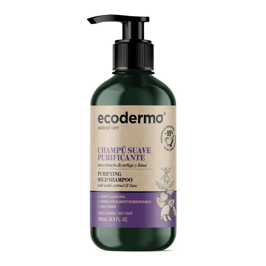 ECODERMA PURIFYING MILD SHAMPOO FOR OILY HAIR 500 ML