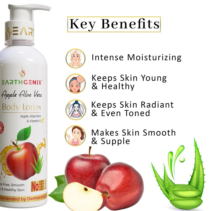 Earthgenix Apple Aloe Vera Body Lotion 500ml – buy online