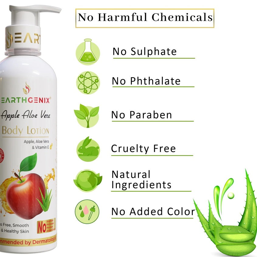 Earthgenix Apple Aloe Vera Body Lotion 500ml – online store