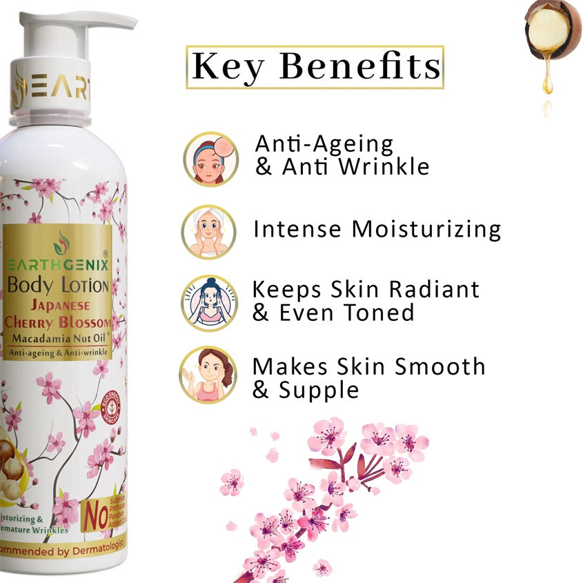 Earthgenix Japanese Cherry Blossom Body Lotion 500Ml – photo 6