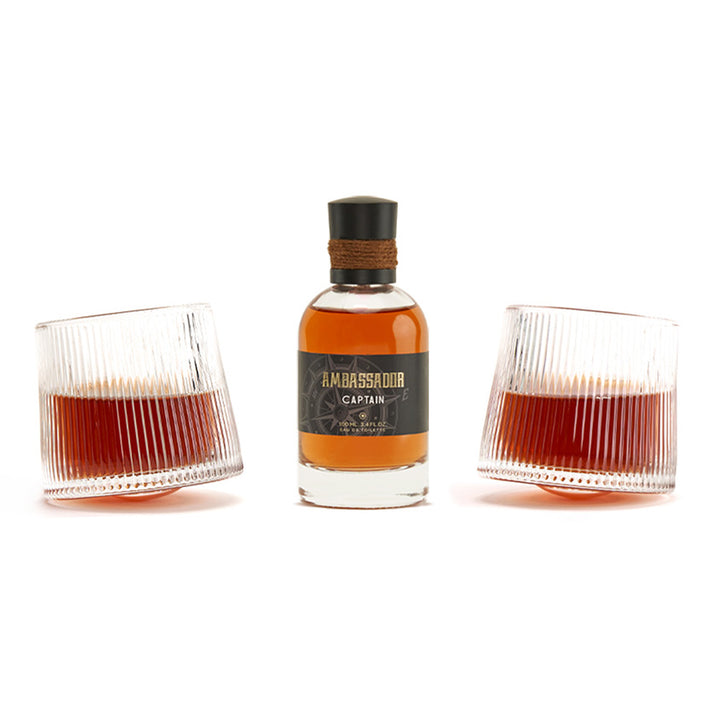 Gift-set AMBASSADOR CAPTAIN (EDT 100 ml + 2 glasses)