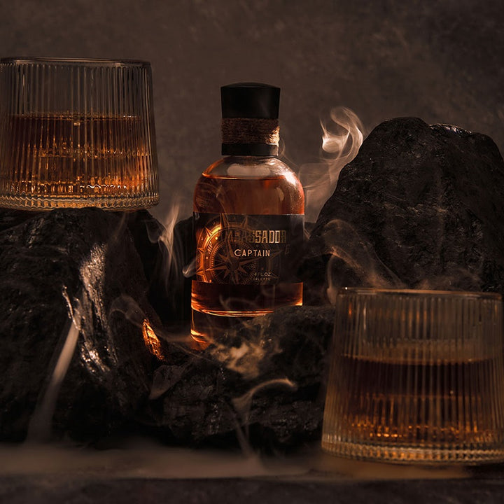 Gift-set AMBASSADOR CAPTAIN (EDT 100 ml + 2 glasses)