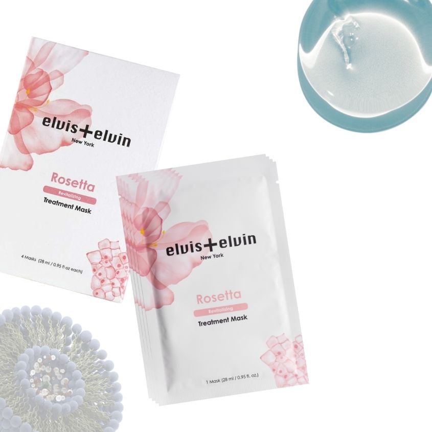 ELVIS+ELVIN ROSE REVITALIZING TREATMENT MASK 4X28ML – free delivery