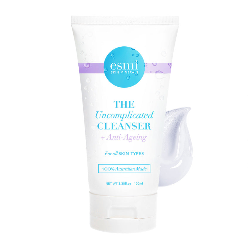 ESMI SKIN MINERALS إسمي سكين مينيرالز: علاج الوجه الأنتي-أيجينج المنظف، 100 مل