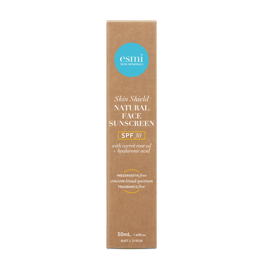 ESMI SKIN MINERALS SKIN SHIELD NATURAL FACE SUNSCREEN SPF 30 50ML – buy online