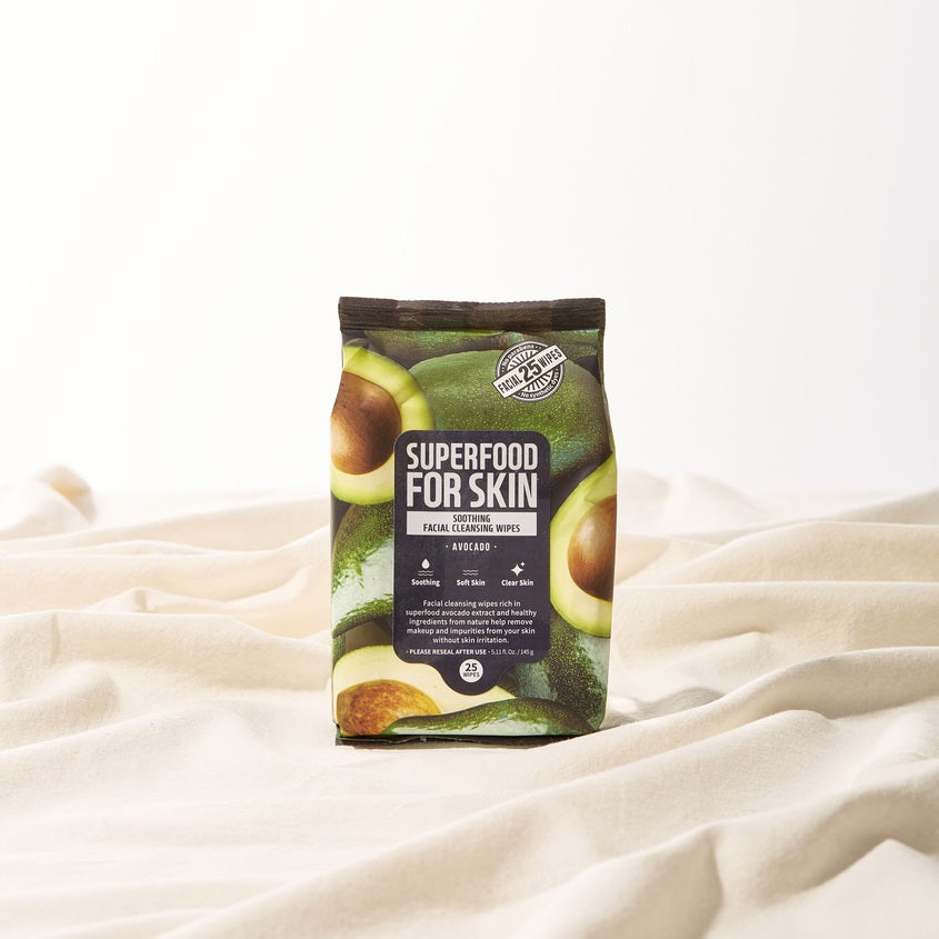 FARMSKIN SUPERFOOD FOR SKIN SOOTHING CLEANSING WIPES AVACADO 145 G – buy online